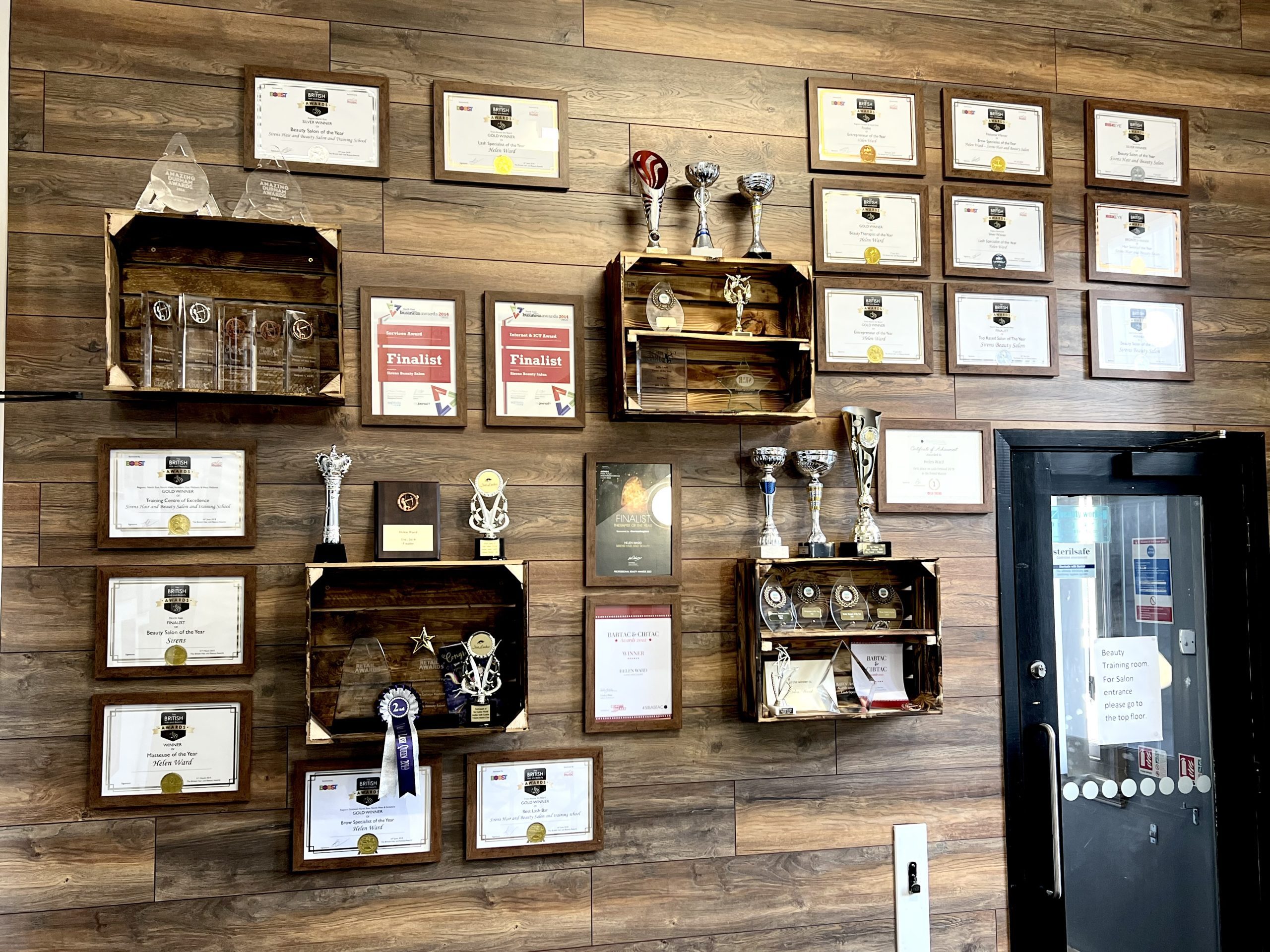 Sirens Hair and Beauty in Durham with over 40 industry awards for treatments, education, and innovation.